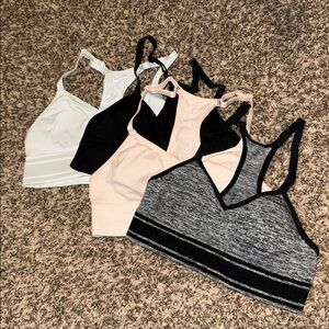 LOT OF FOUR (4) ATHLETIC WORKS GIRLS SIZE 30 BRAS